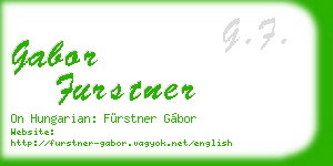gabor furstner business card